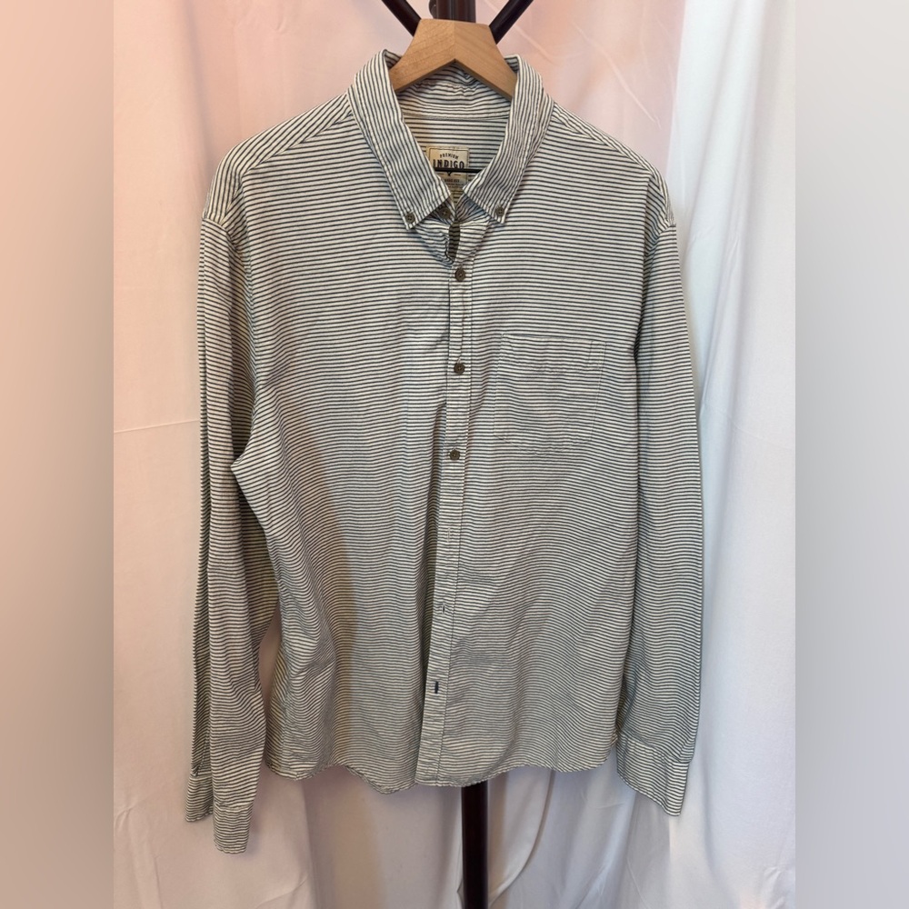 American eagle indigo button up